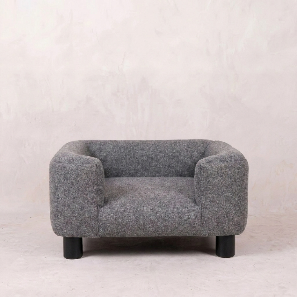 Mini Battleship Tweed Pet Sofa Bed