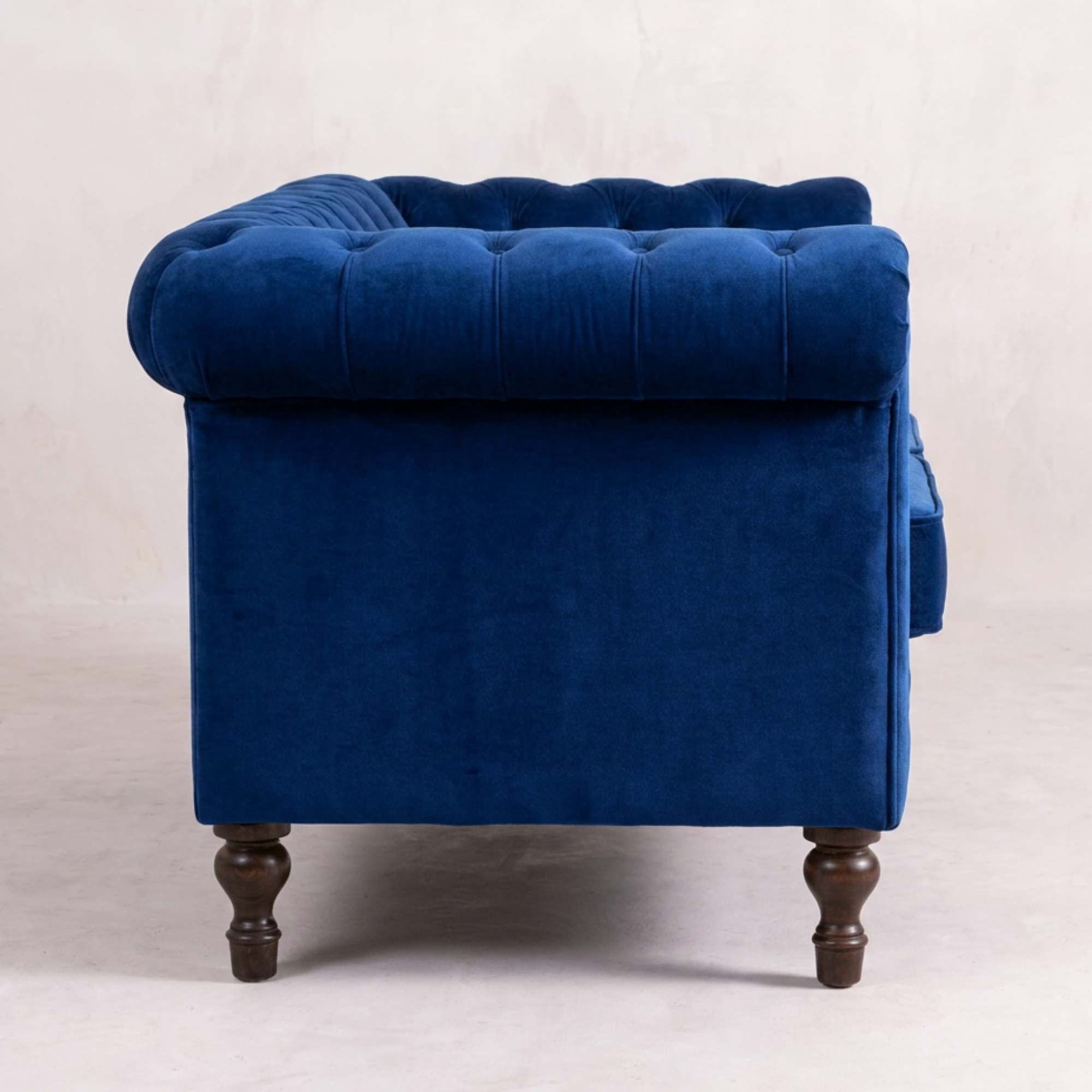 Royal Blue Velvet Chesterfield Sofa