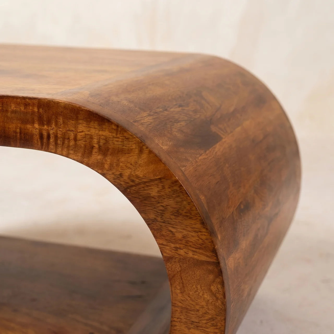 Amaya Solid Mango Wood Coffee Table in Chestnut