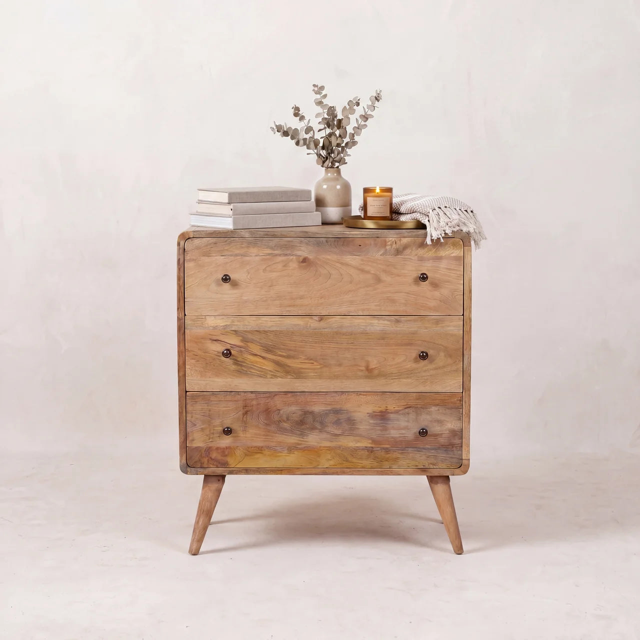 Curved Oak-ish Chest