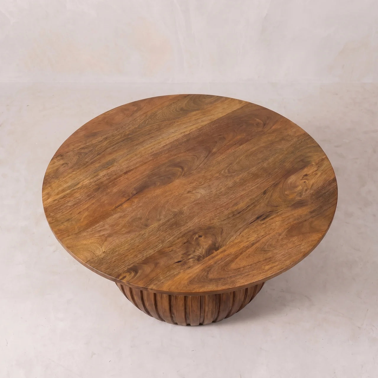 Round Fluted Coffee Table