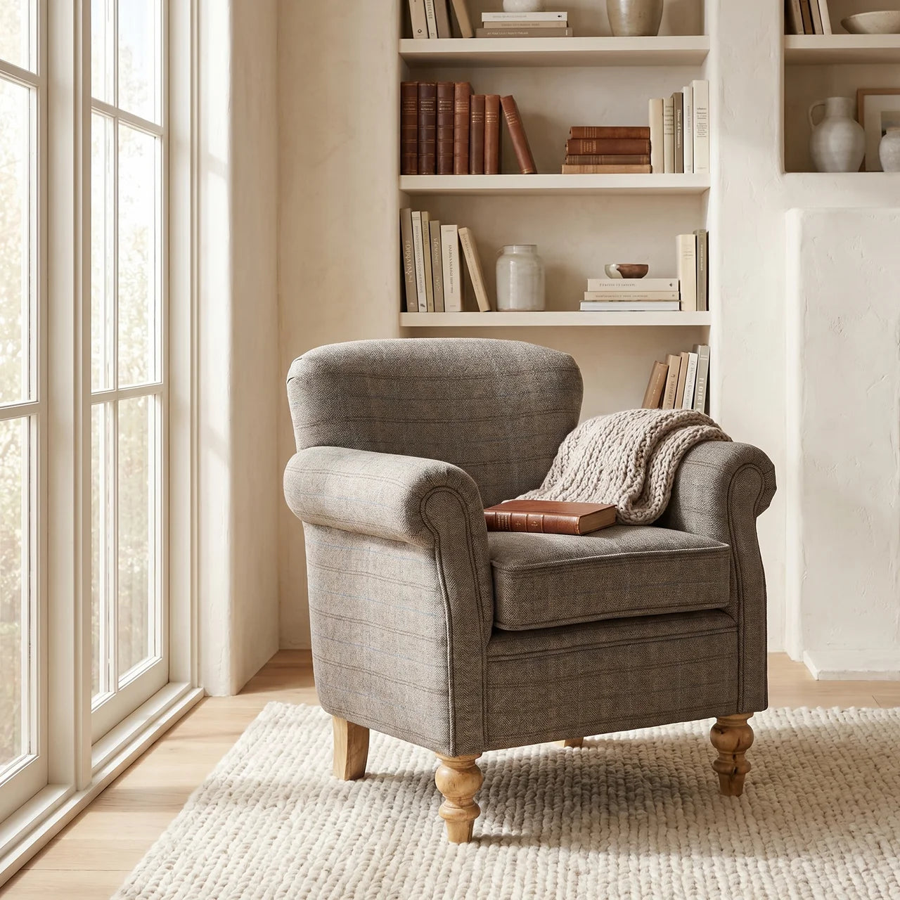 Multi-Tweed Armchair