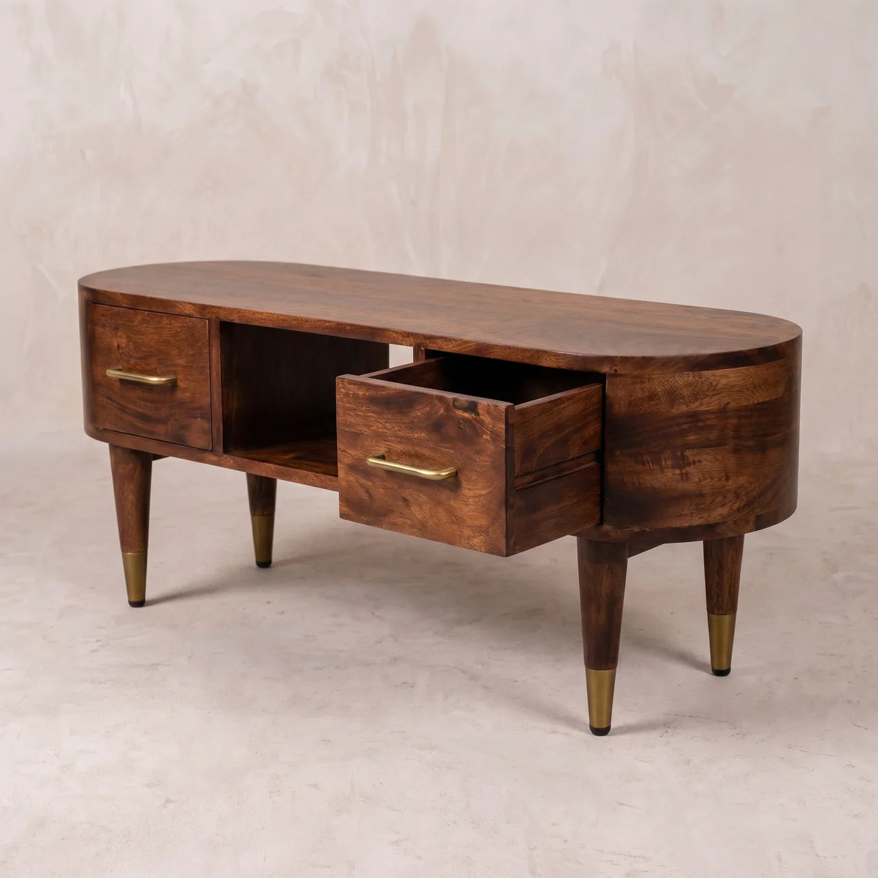 Valenza Curved Media Console