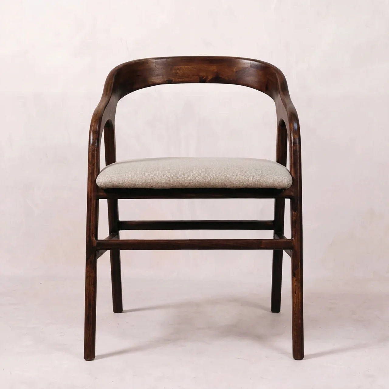 Chestnut Linen Deco Chair