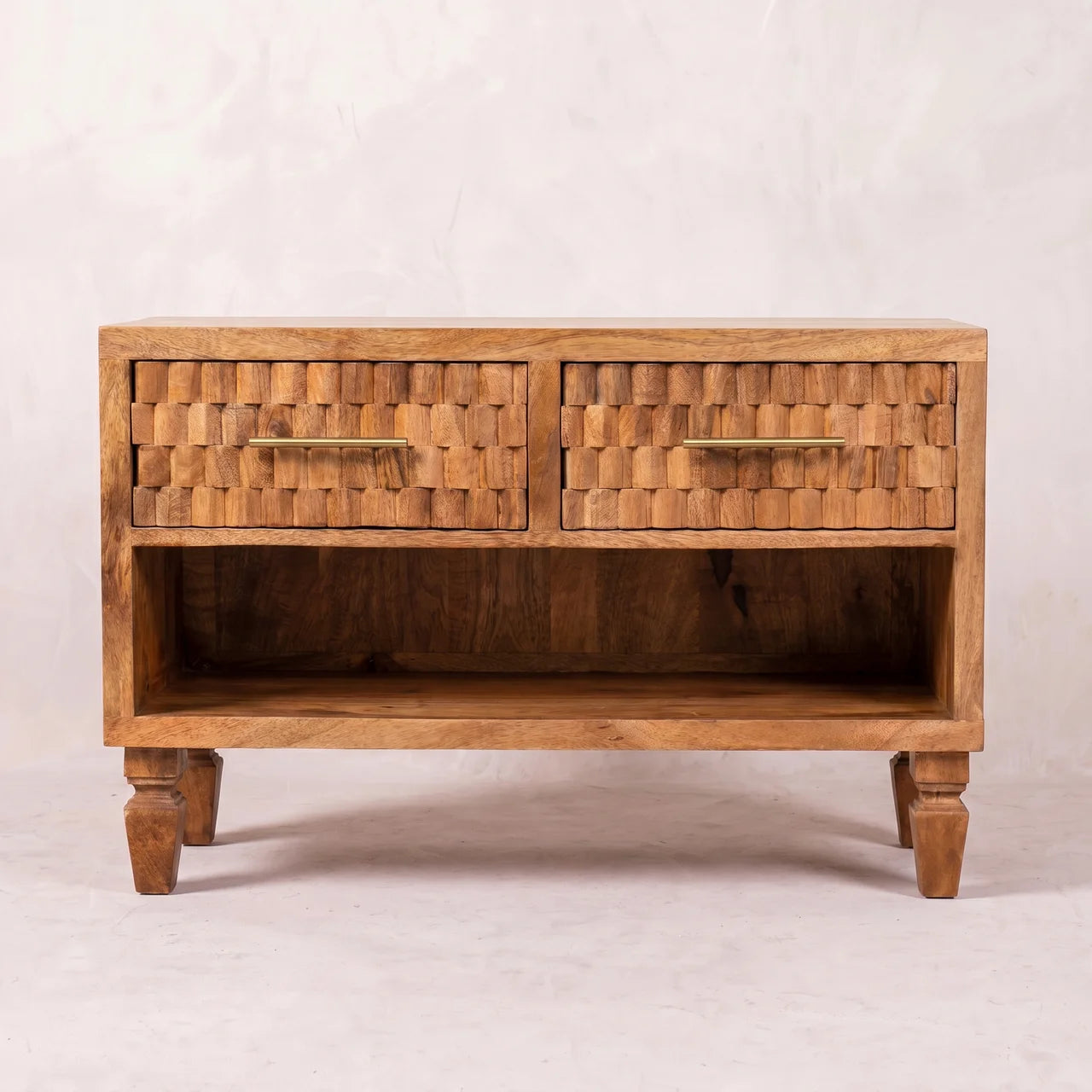 Cadiz Carved Entryway Shoe Cabinet