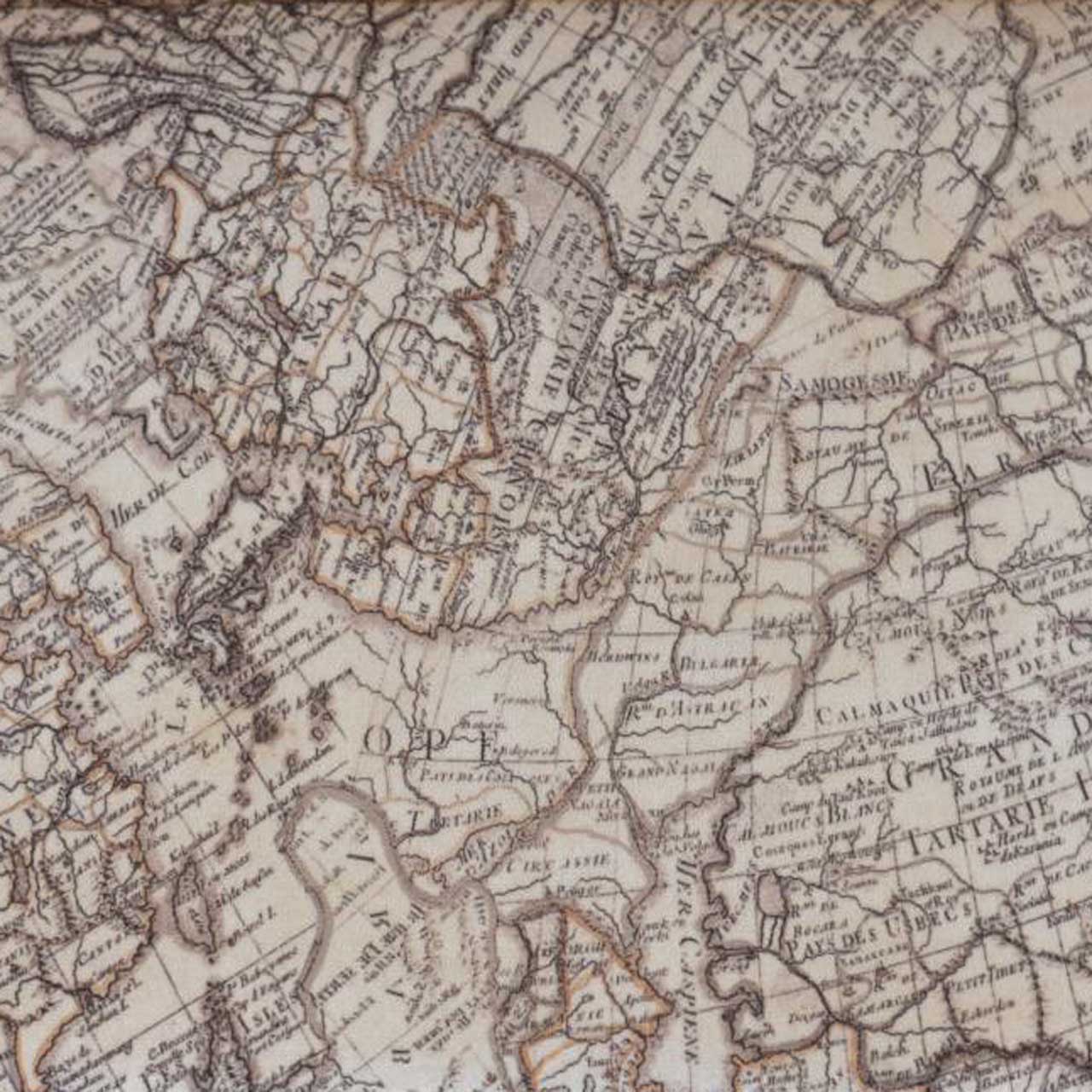 Velvet With Map Print
