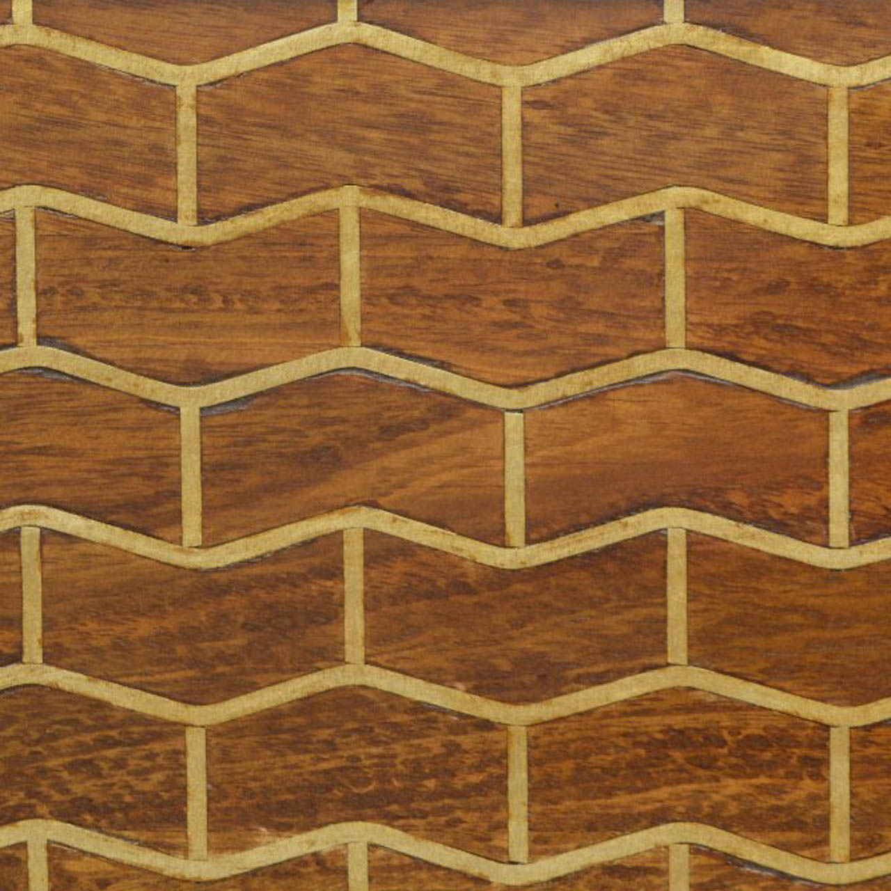 Zig-Zag Pattern Brass Inlay