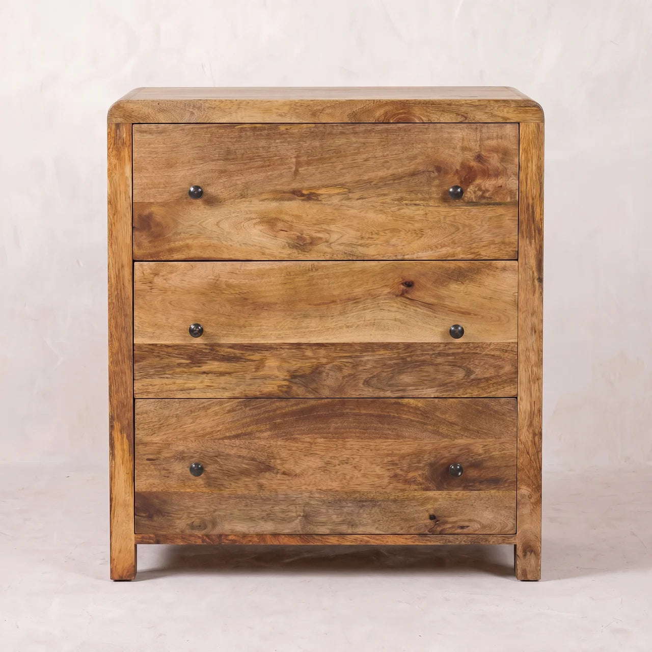 Oakish Three Drawer Chest