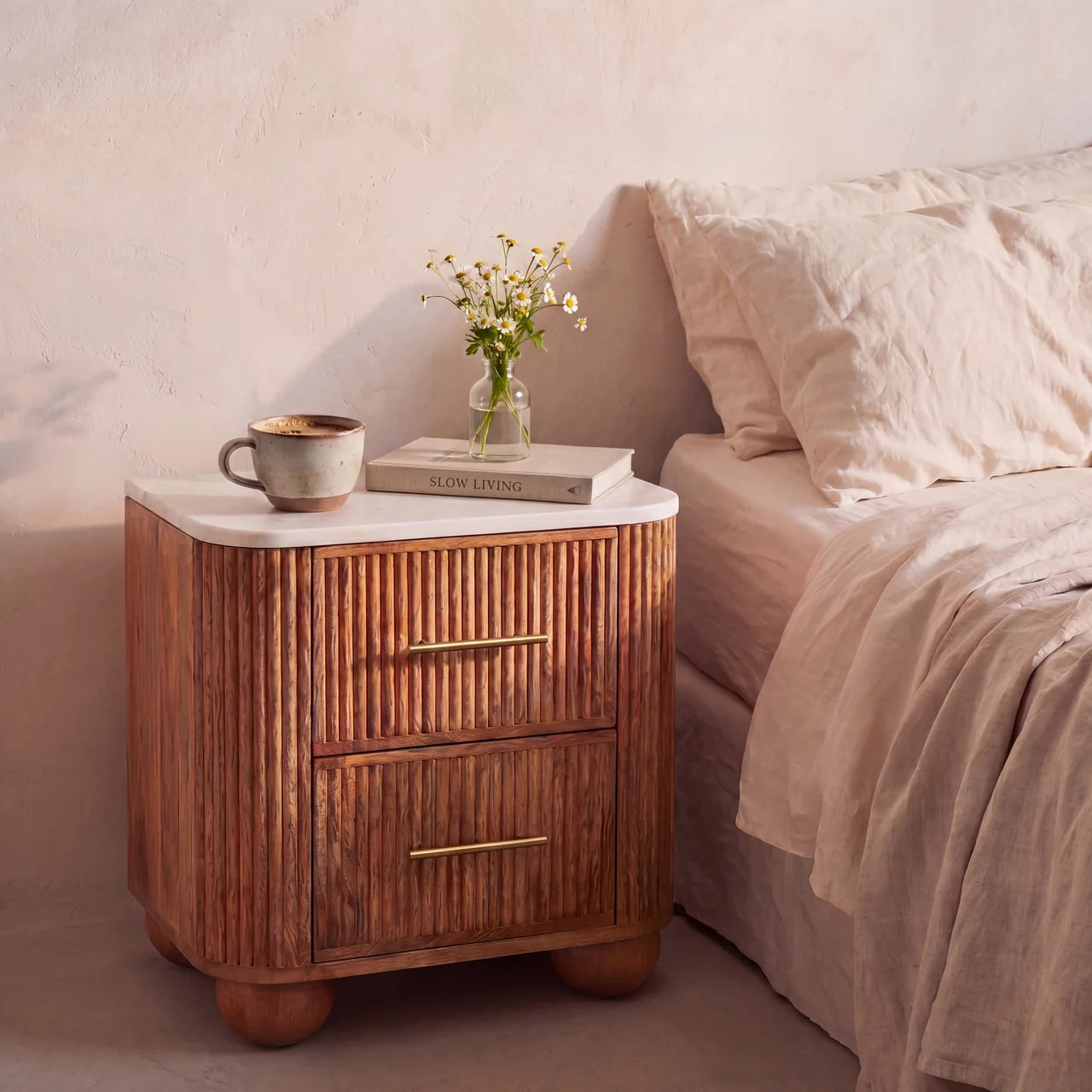Aurora Marble Bedside