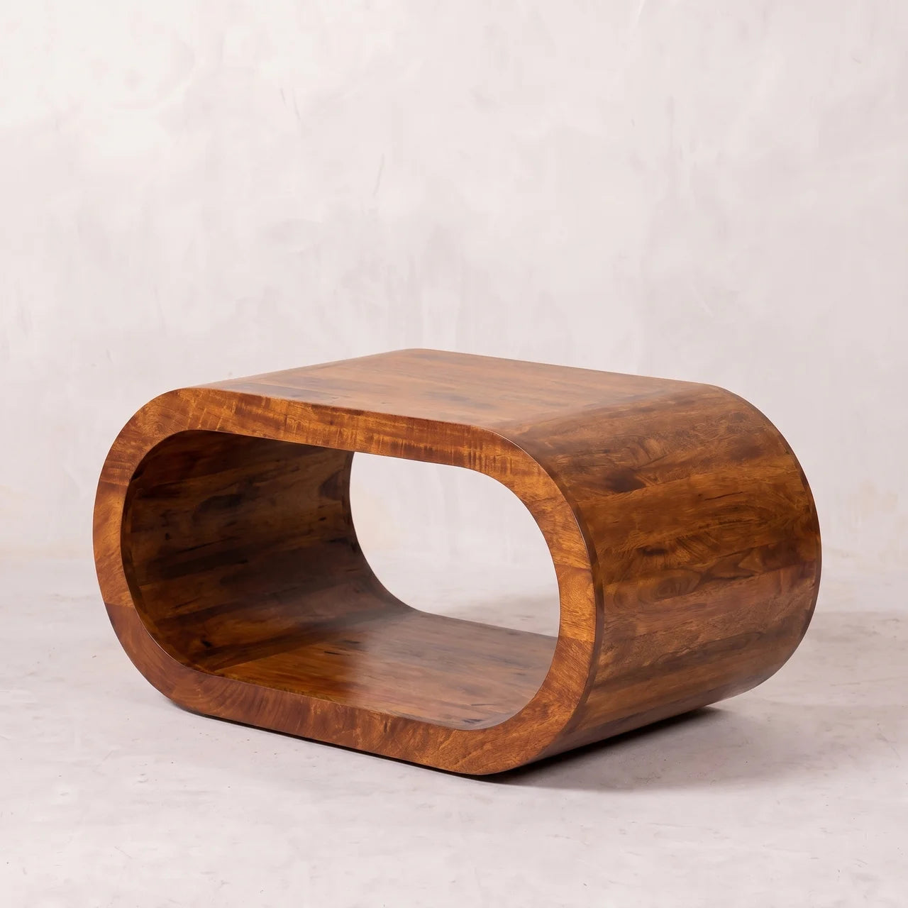 Amaya Solid Mango Wood Coffee Table in Chestnut
