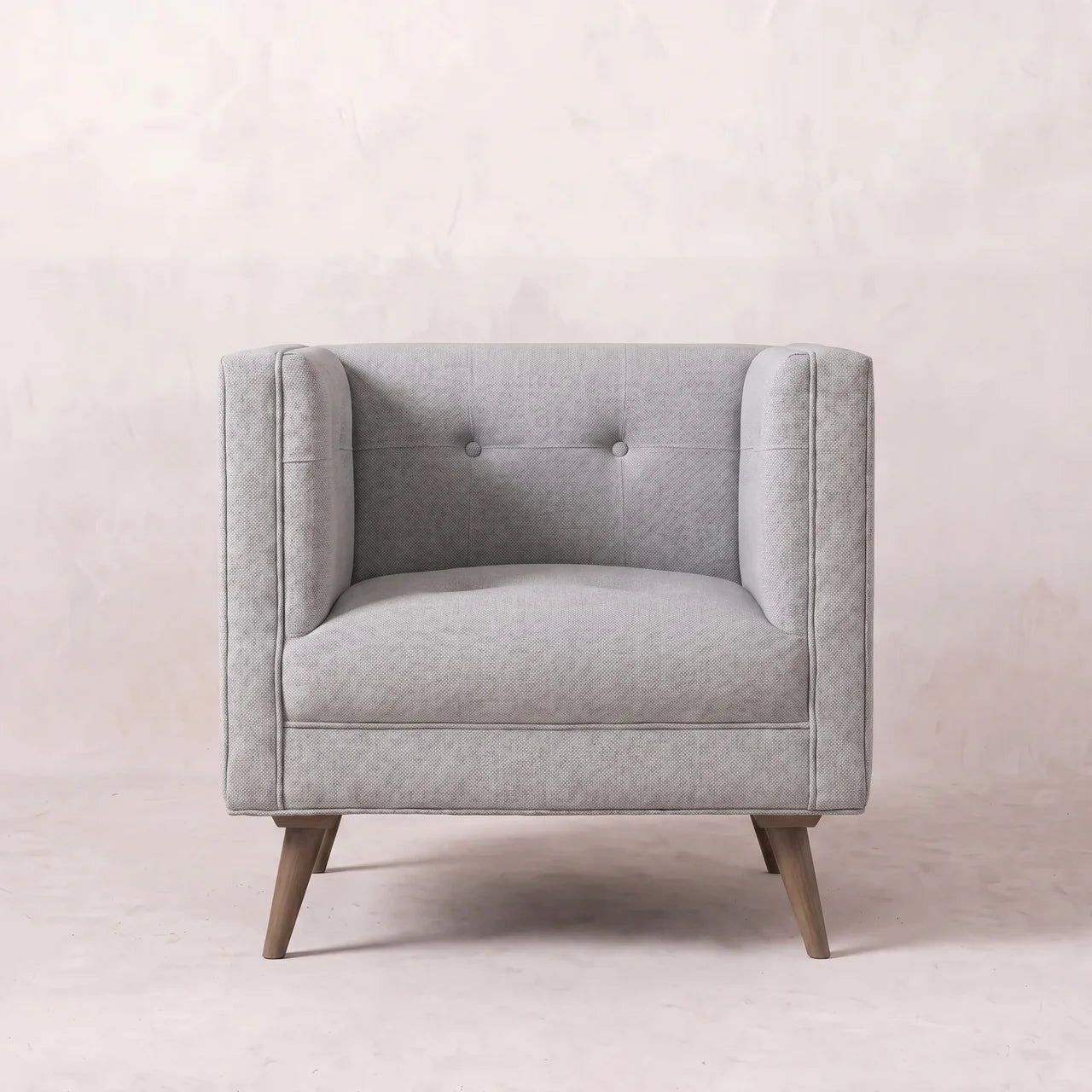 Grey Tweed Armchair