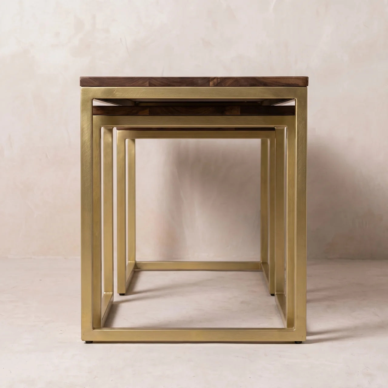 Chunky Gold Table Set of 3