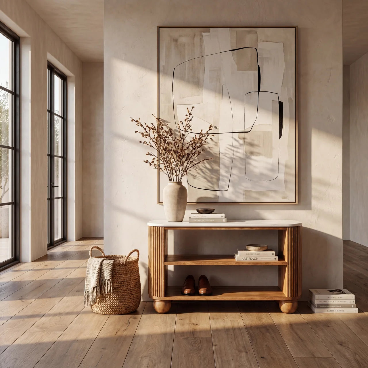 Beaumont Marble Shoe Bench