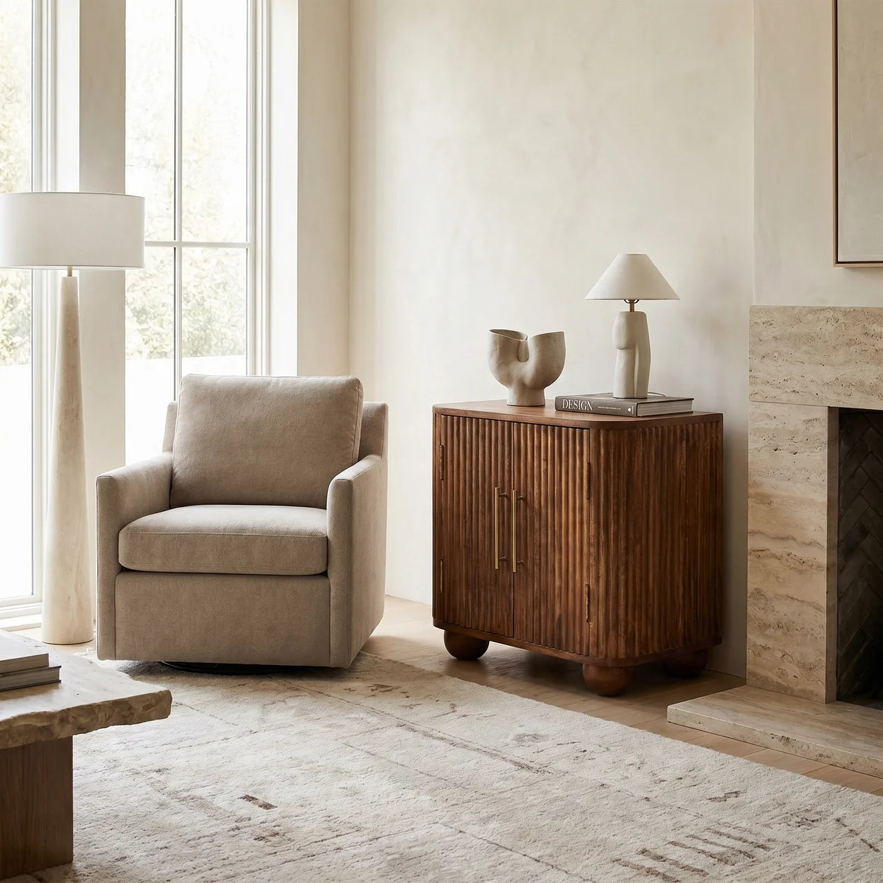 Solis Fluted Mini Sideboard