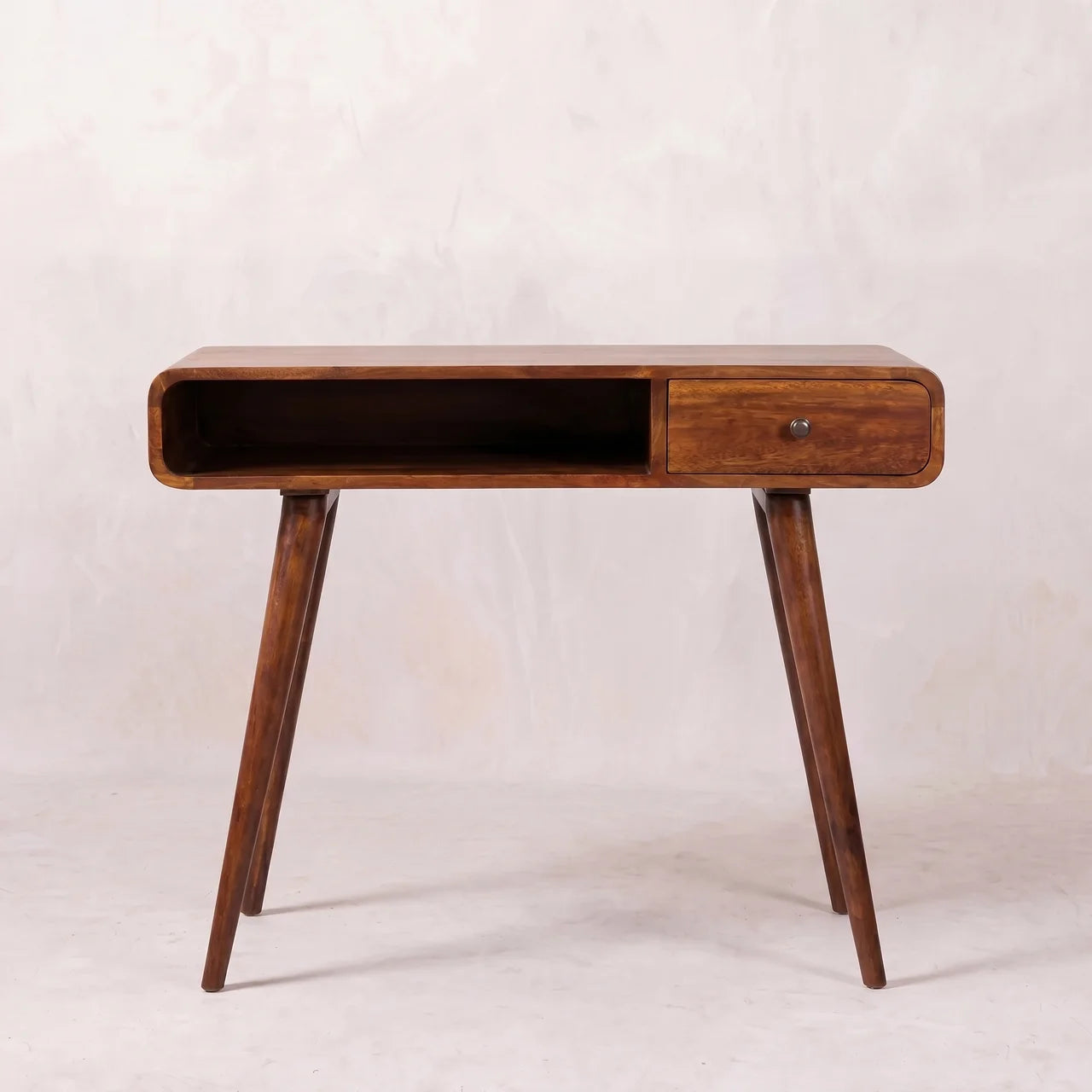 Curved Chestnut Writing Desk