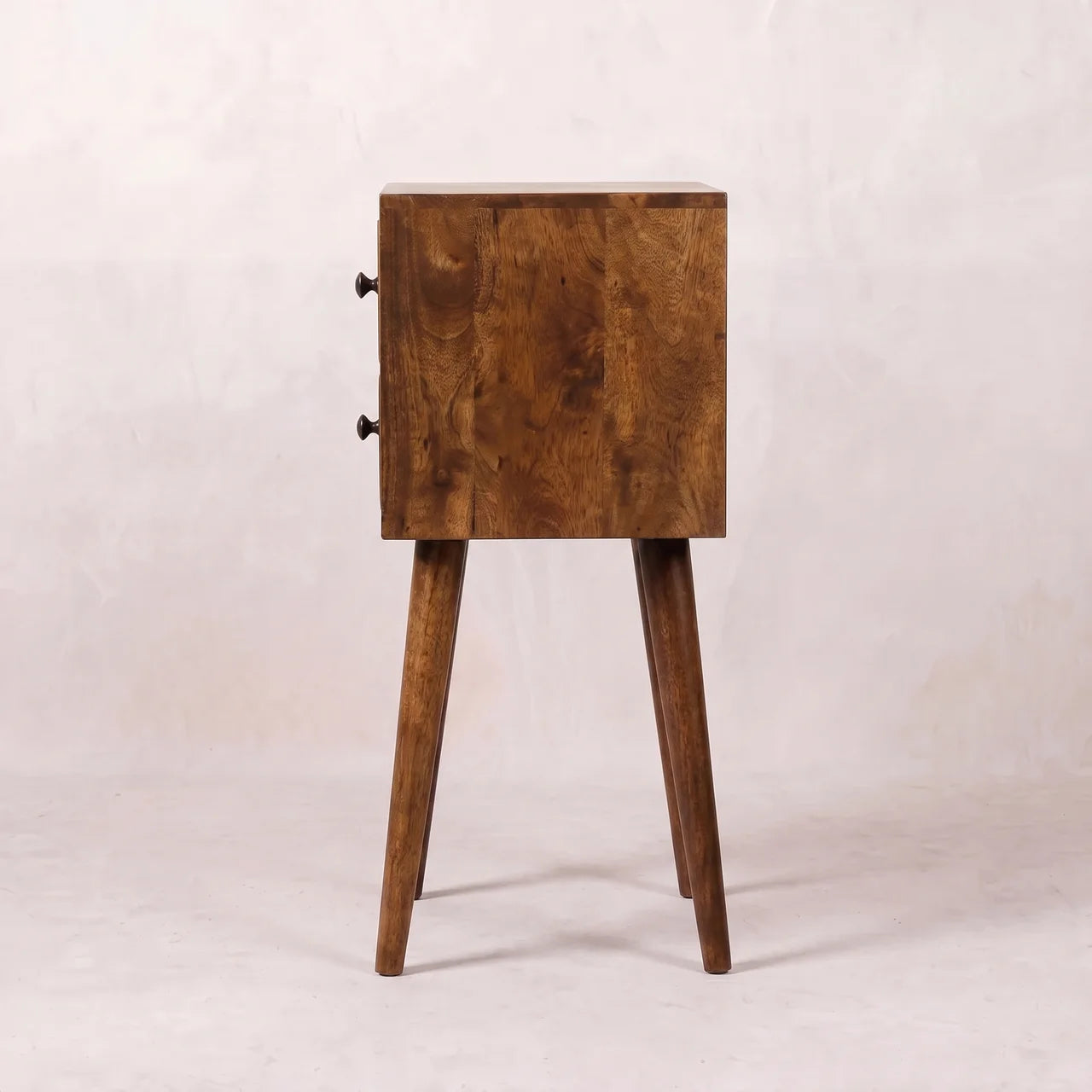 Mini 2 Drawer Chestnut nightstand