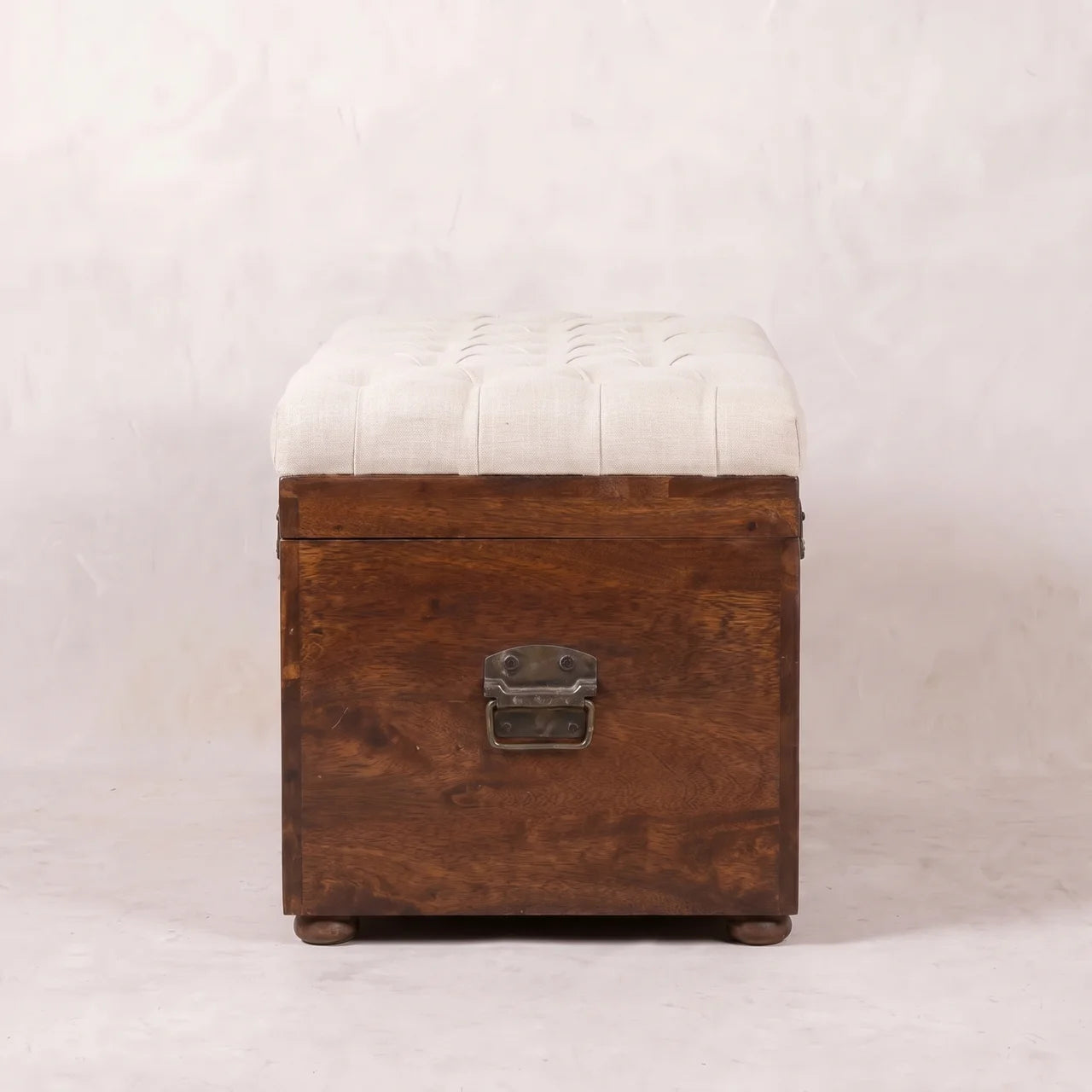 White Linen Storage Trunk