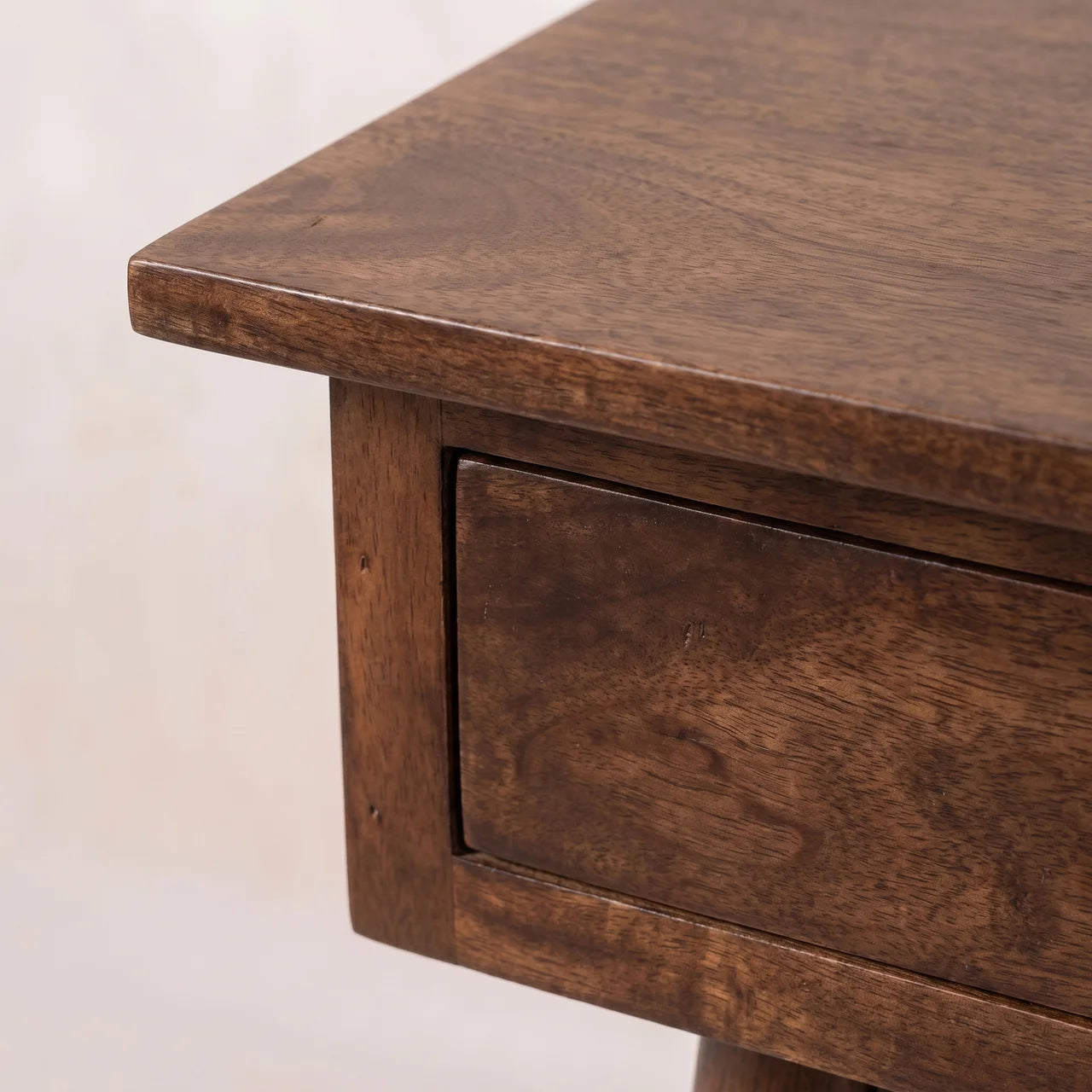 California Walnut Hallway 2 Drawer Console Table