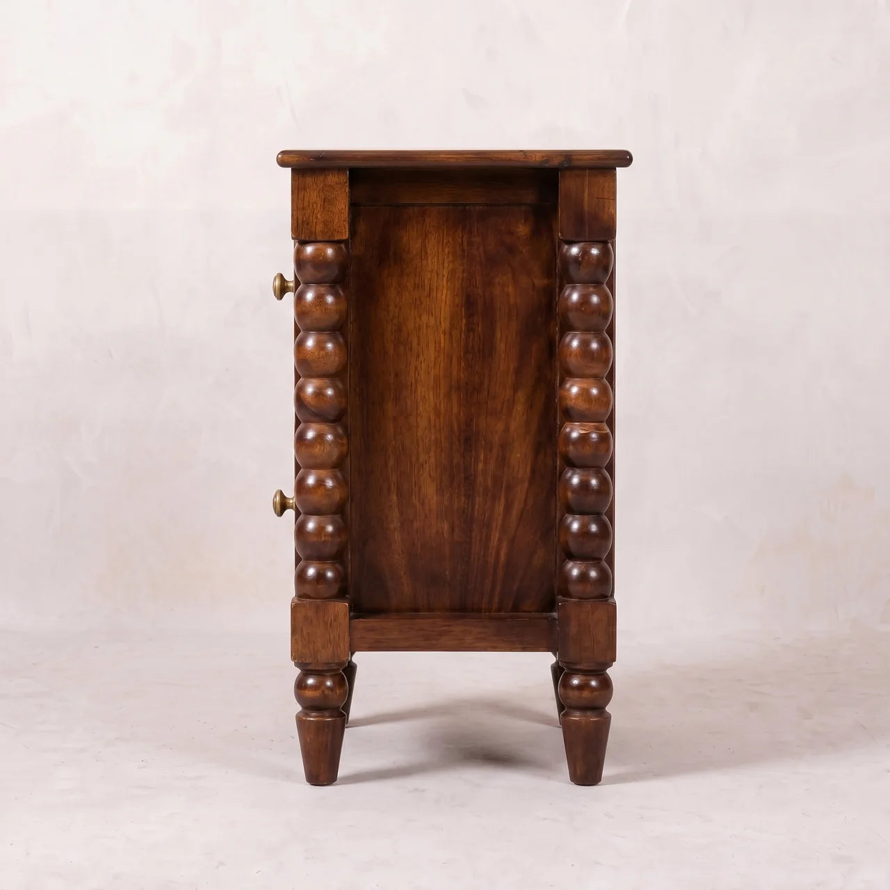 Spindle Winewood Nightstand