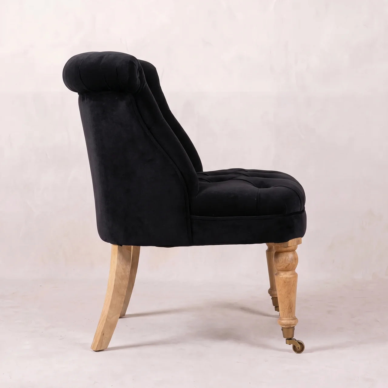 Black Velvet Accent Chair