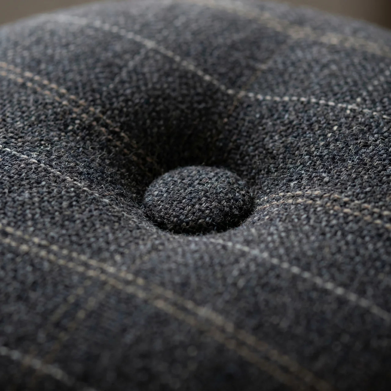 Tweed Patterned Footstool