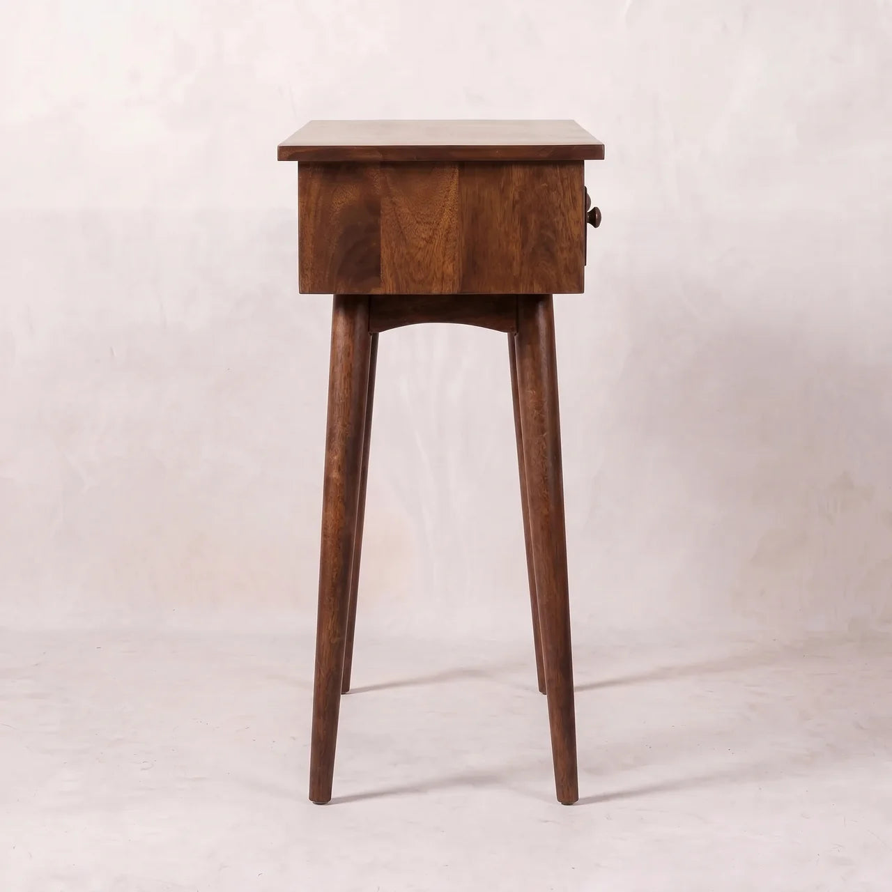California Walnut Hallway 2 Drawer Console Table