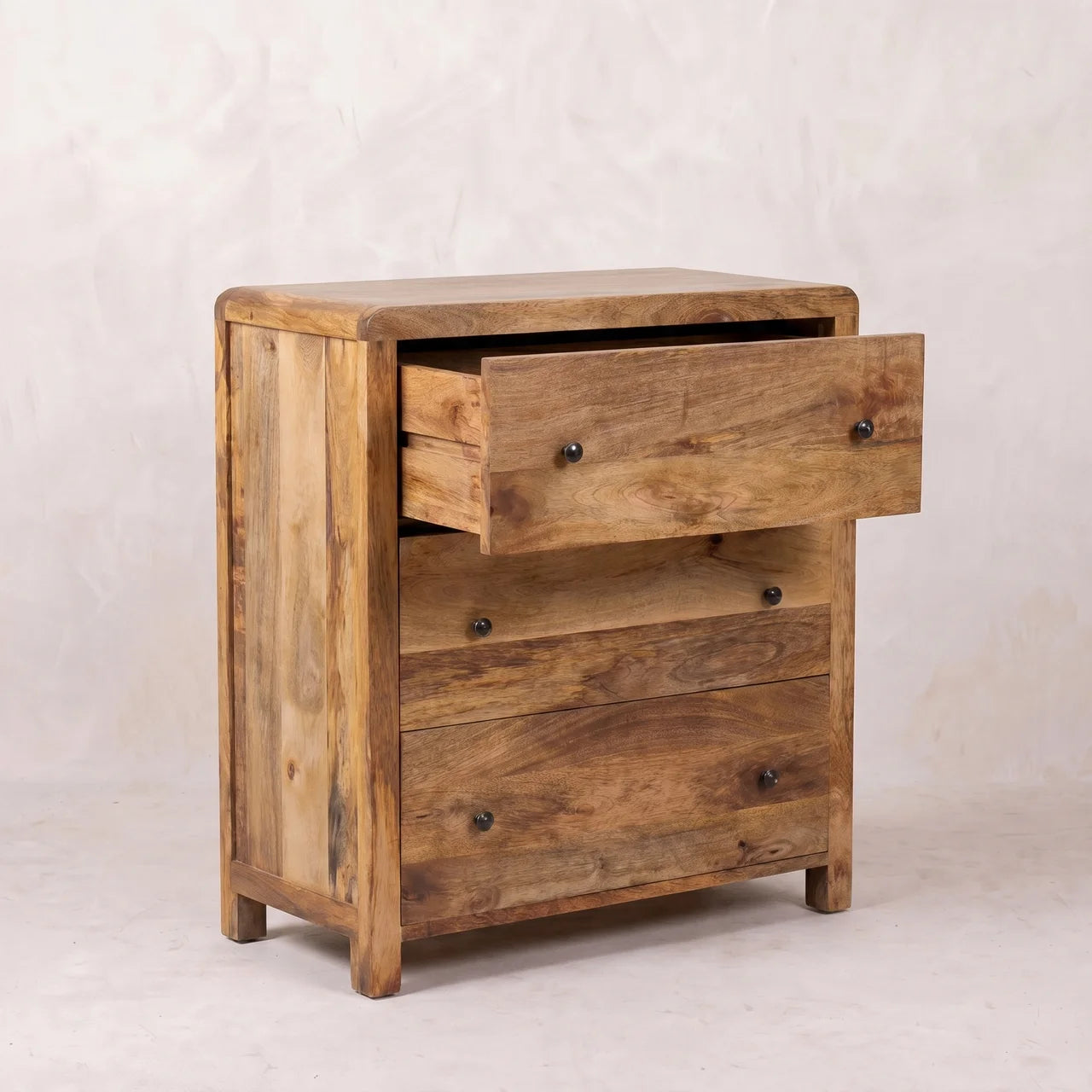 Oakish Three Drawer Chest