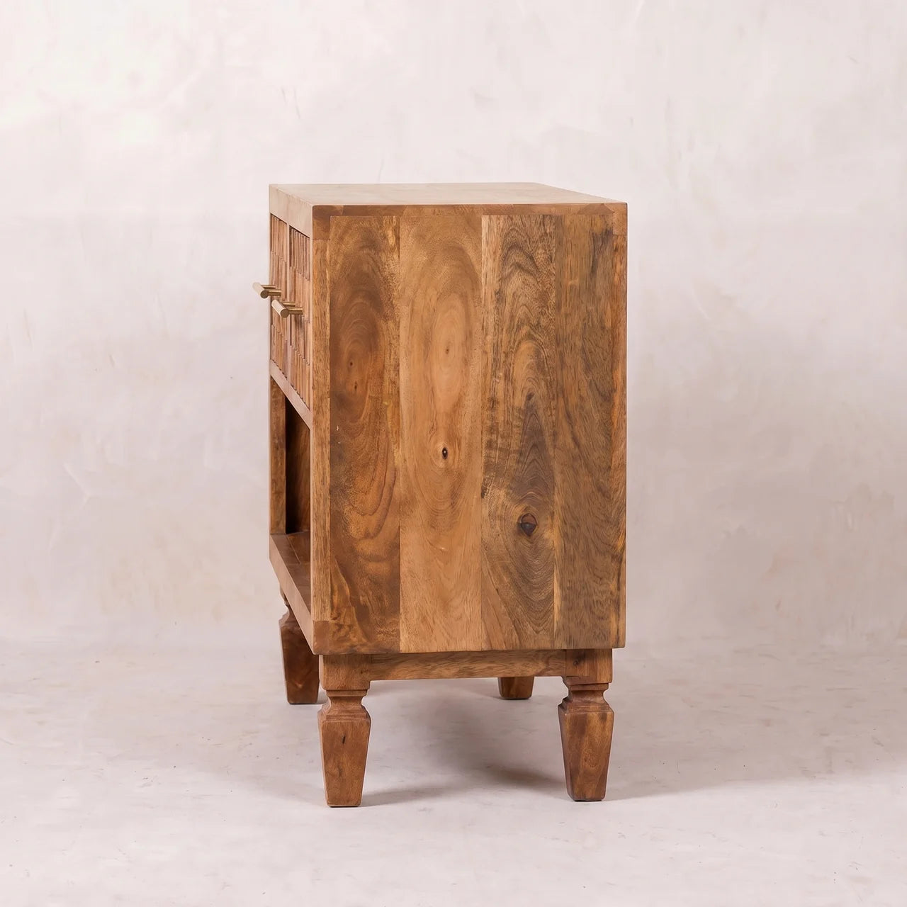Cadiz Carved Entryway Shoe Cabinet