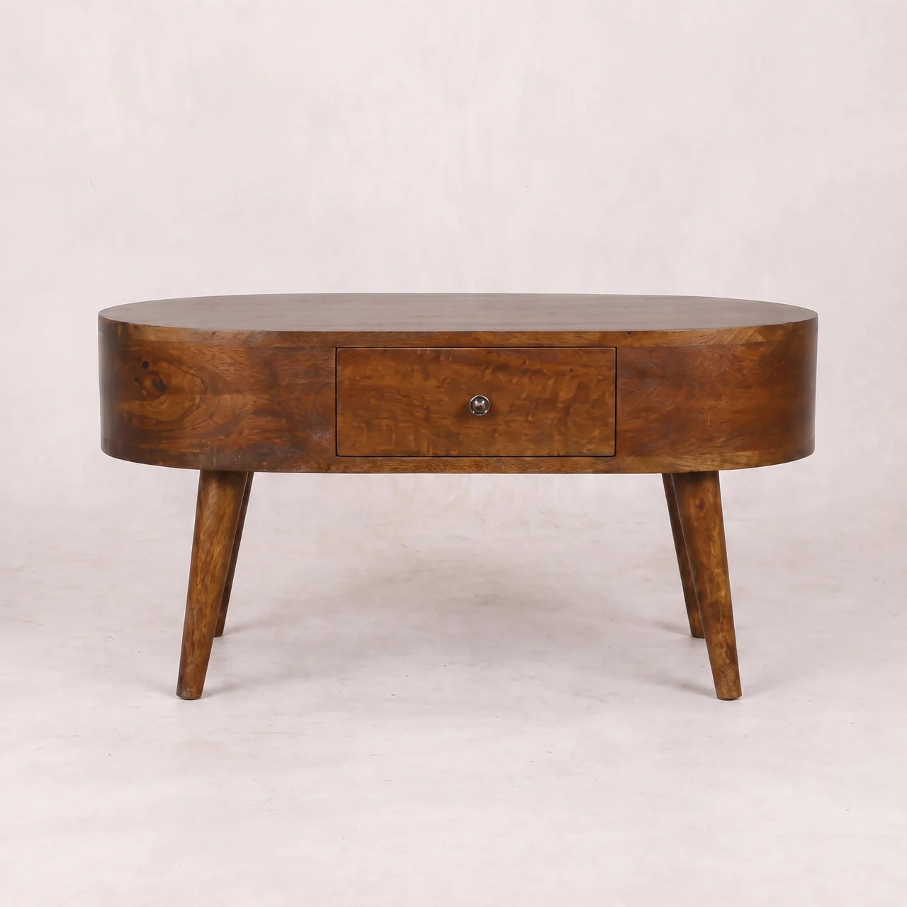 Chestnut Rounded Coffee Table
